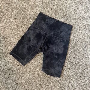 LULULEMON ALIGN HIGH RISE SHORT 8” | Women's Black Tie-Dye Shorts